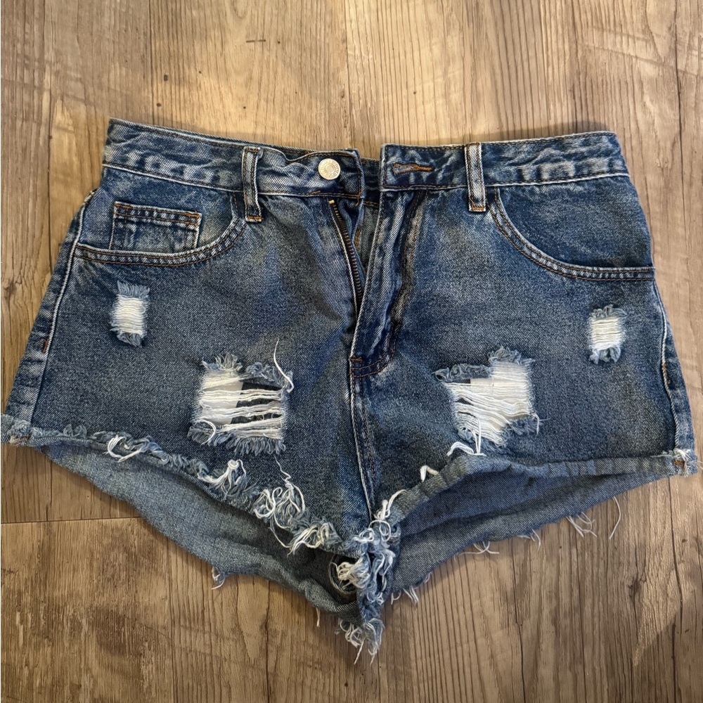 Distressed Denim Women's Shorts